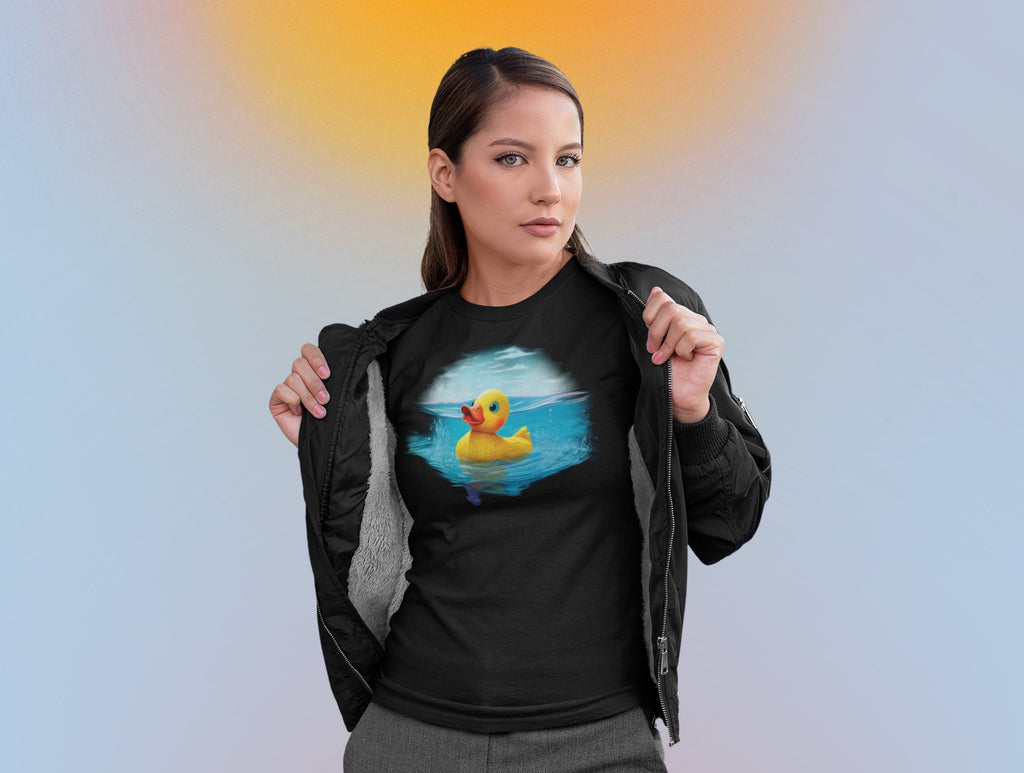 rubber duckie tshirt Duck shirts Cruising ducks Rubber duck floating tee Vacation tshirt Cruise clothing  AI graphic art tees graphic tee