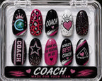 Custom Cheer Coach Nails, Personalized Cheer Coach Gift, Team Color Press On Nails, Cheerleading Coach Gift, Custom Cheer Swag