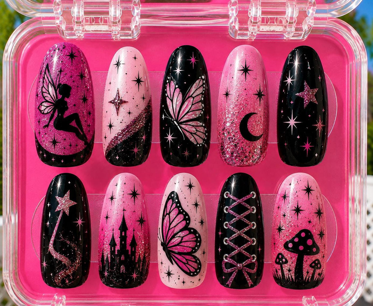 Custom Halloween Costume Nails, Personalized Press On Nails, Halloween Nail Set, Costume Matching Nails, Custom Halloween Press Ons