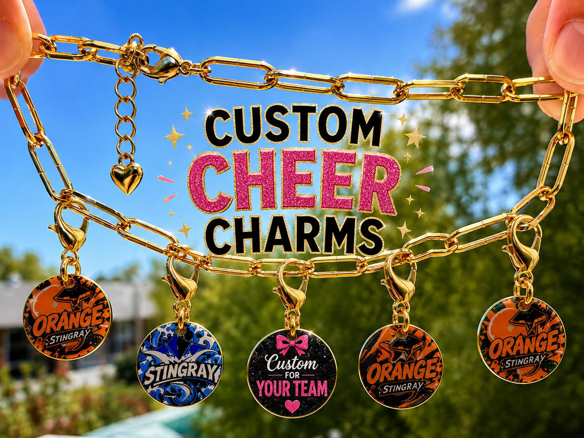 Cheer Custom Charms Bracelet Team Swag Gift