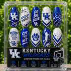 Custom College Basketball Nails, Game Day Press On Nails, Team Color Nails, Basketball Fan Gift, College Sports Nails, Personalized Nails