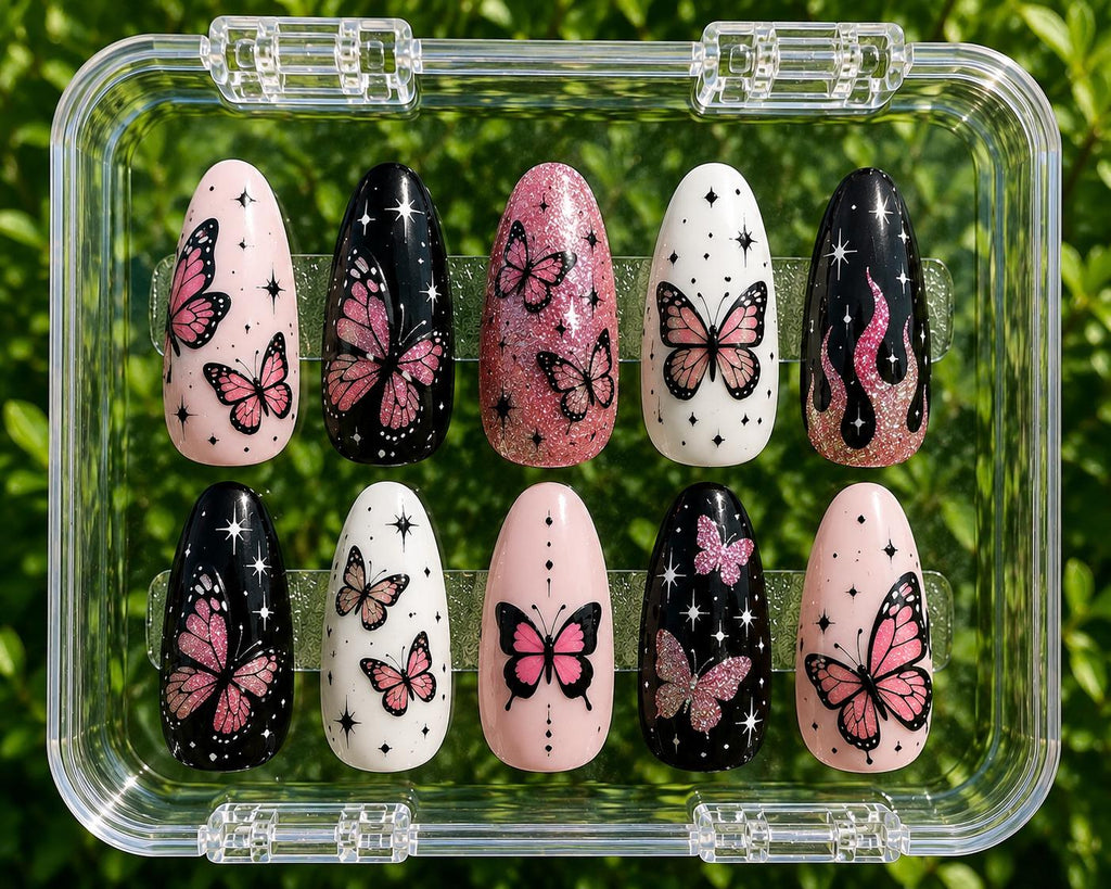 Custom Halloween Costume Nails, Personalized Press On Nails, Halloween Nail Set, Costume Matching Nails, Custom Halloween Press Ons