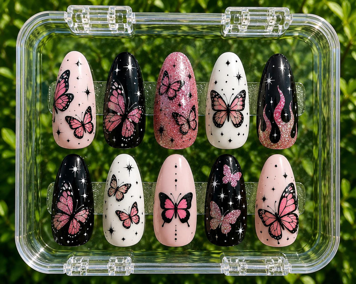 Custom Halloween Costume Nails, Personalized Press On Nails, Halloween Nail Set, Costume Matching Nails, Custom Halloween Press Ons