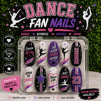 Custom Dance Nails | Personalized Dance Team Press On Nails | Competition Dance Nails | Dancer Gift | Recital Nails | Team Colors