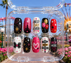 Theme Park Press On Nails, Fairytale Castle Nails, Princess Vacation Nails, Magical Trip Nails, Custom Family Vacation Press Ons