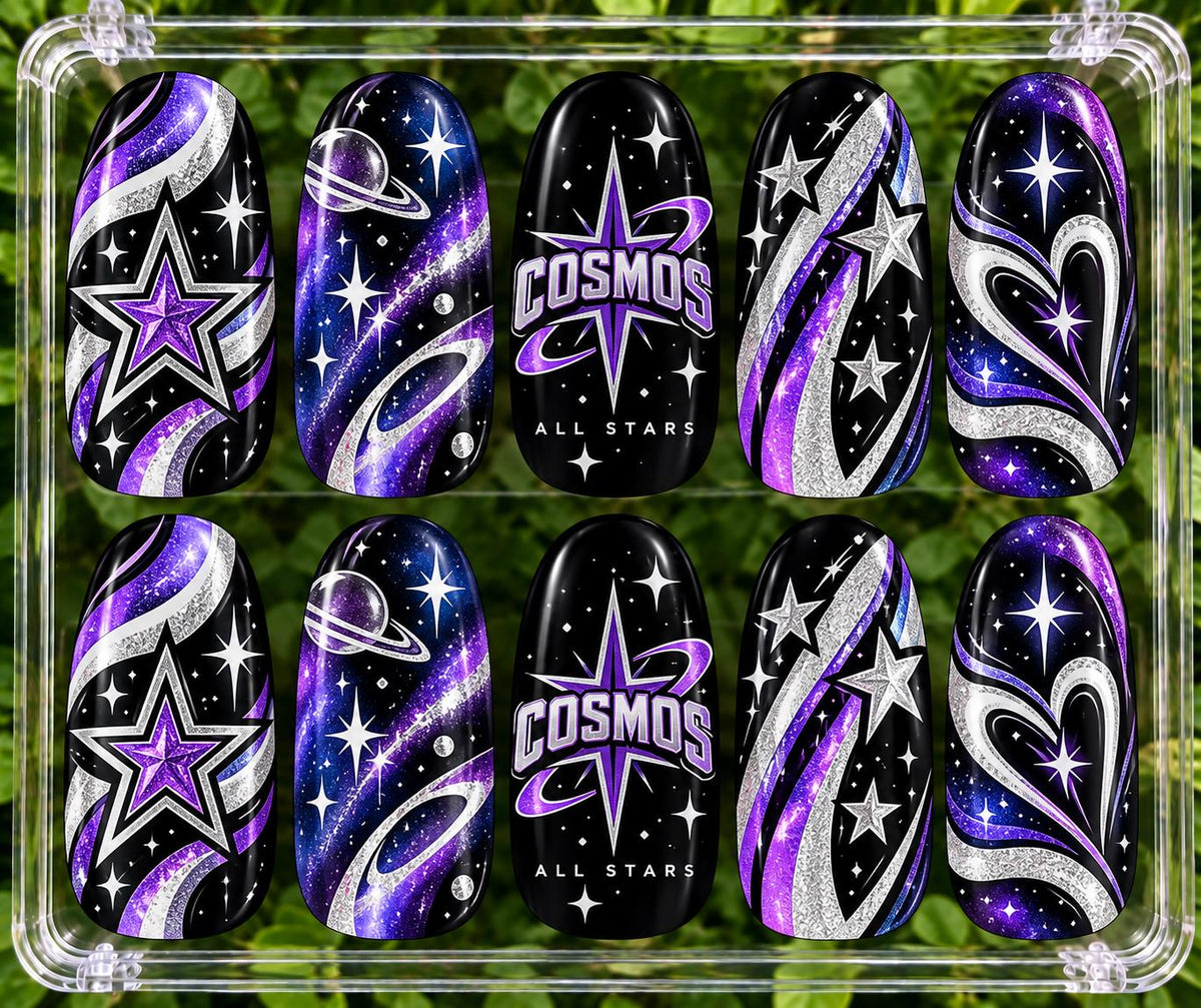 Custom Cheer Team Press On Nails, Personalized Cheer Nails, Custom Swag, Cheer Team Gifts, Competition Gifts, All Star Cheer